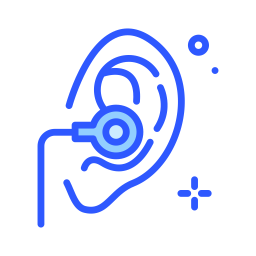 enchufe de oído Darius Dan Blue icono