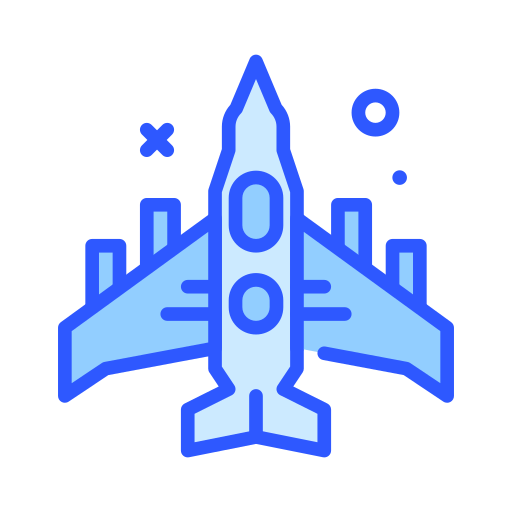 vliegtuig Darius Dan Blue icoon