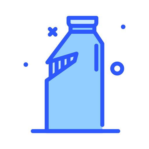 Plastic bottle Darius Dan Blue icon