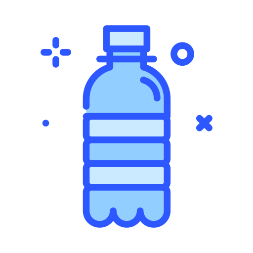garrafa de plástico Darius Dan Blue Ícone