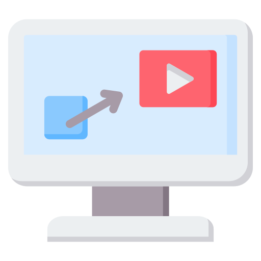 Video player Generic color fill icon