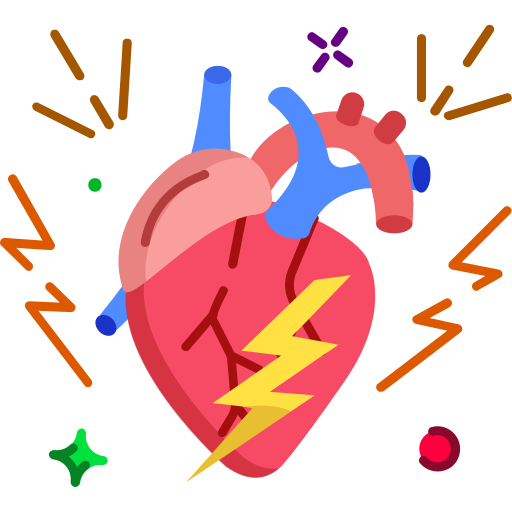 Heart disease Generic color fill icon