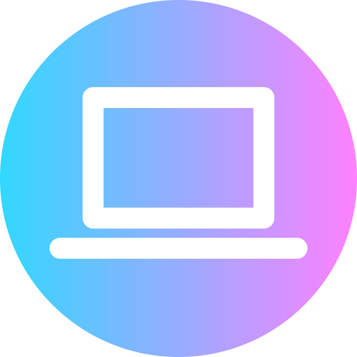laptop Super Basic Rounded Circular icon