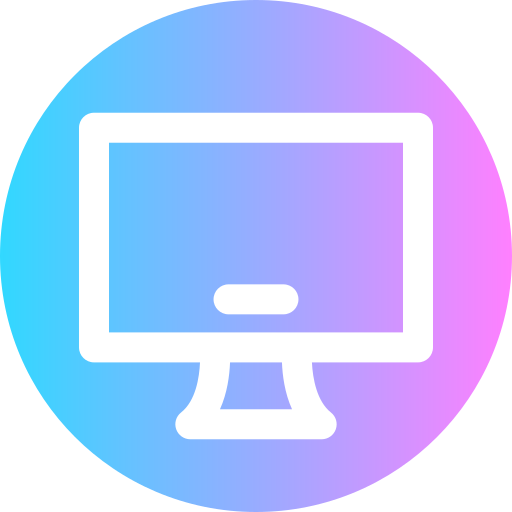 monitor Super Basic Rounded Circular icon