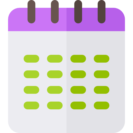 Calendar Basic Rounded Flat icon