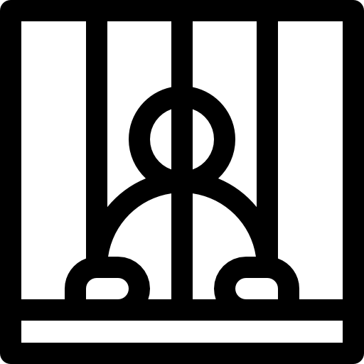 prisionero Basic Rounded Lineal icono