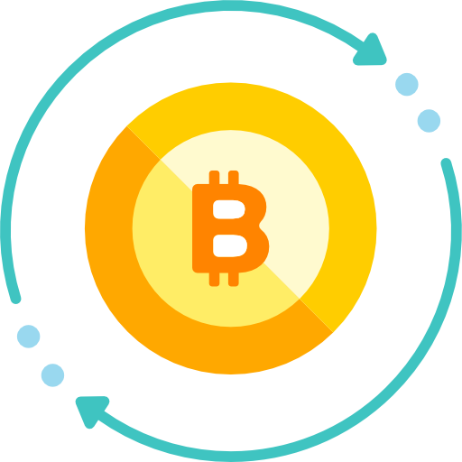 bitcoin Chanut is Industries Flat icoon