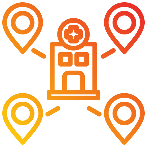 ospedale Generic gradient outline icona