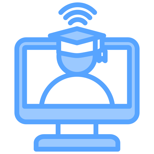 ukończenie studiów przez internet Generic color lineal-color ikona