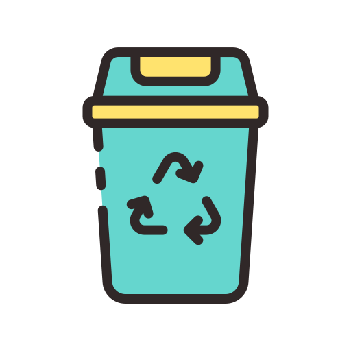 poubelle de recyclage Good Ware Lineal Color Icône