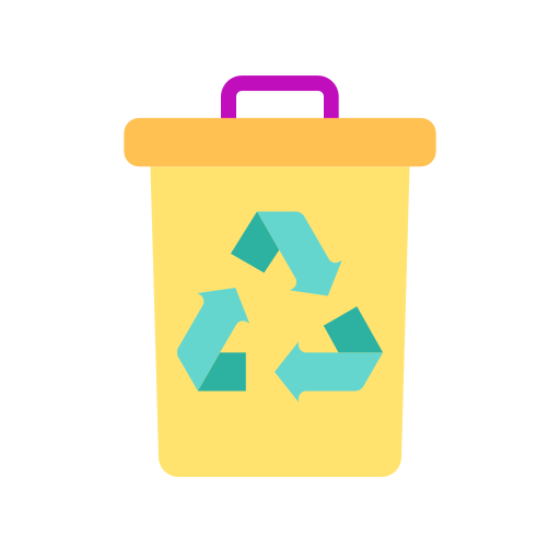 Waste bin Good Ware Flat icon