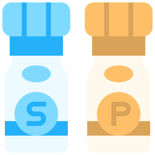 zout en peper Linector Flat icoon