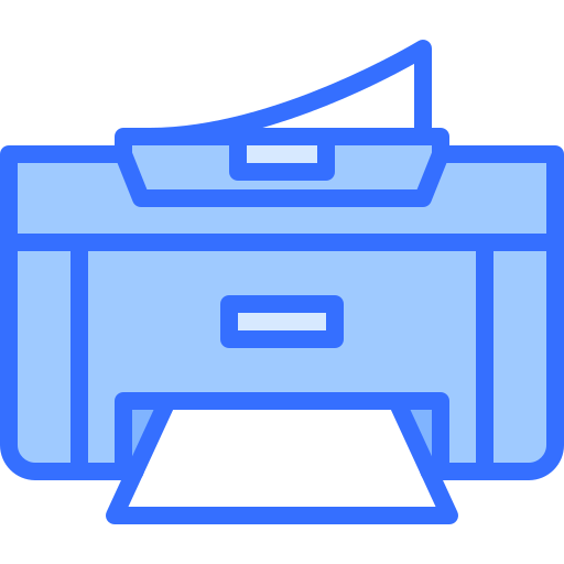 Printer Coloring Blue icon