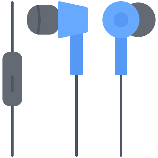 auriculares Coloring Flat icono