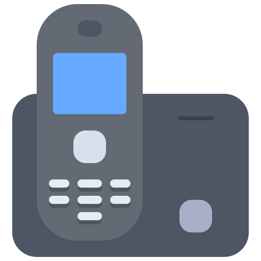 電話 Coloring Flat icon