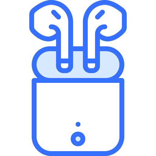 Headphones Coloring Blue icon