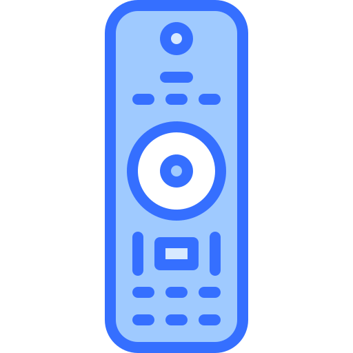 Remote control Coloring Blue icon