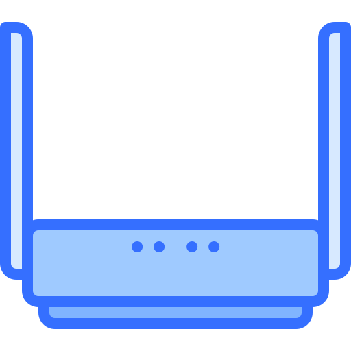 router Coloring Blue icoon