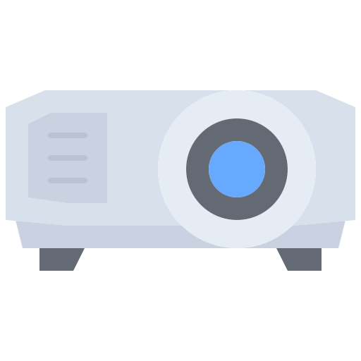 proiettore Coloring Flat icona