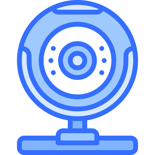 Webcam Coloring Blue icon