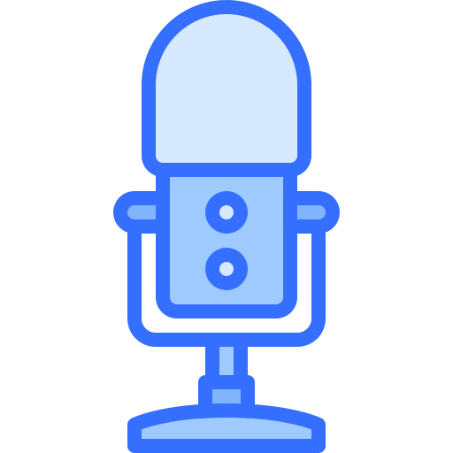 microfono Coloring Blue icona