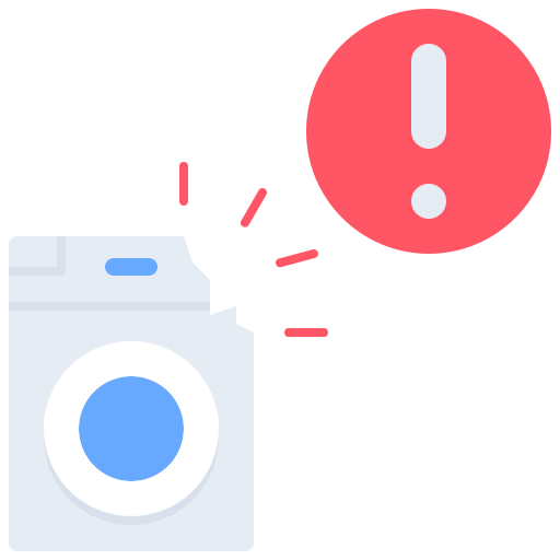 Washing machine Coloring Flat icon