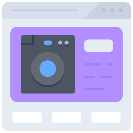 webseite Coloring Flat icon