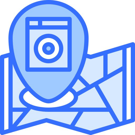 Map Coloring Blue icon