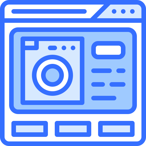 webseite Coloring Blue icon