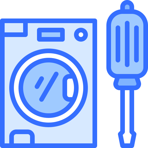 Washing machine Coloring Blue icon