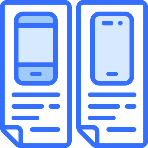 teléfono inteligente Coloring Blue icono