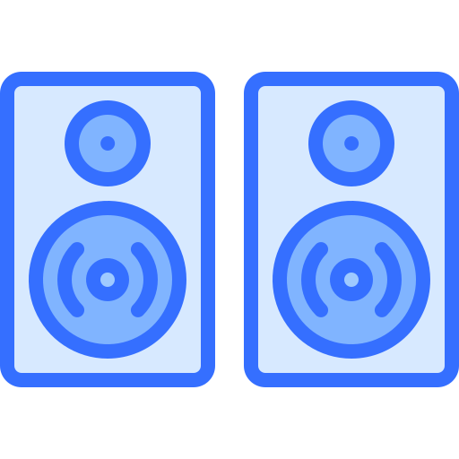 Speaker Coloring Blue icon