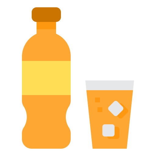 Soda bottle itim2101 Flat icon