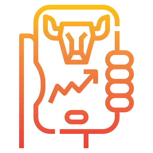Bull market itim2101 Gradient icon
