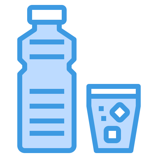 水を飲んでいる itim2101 Blue icon