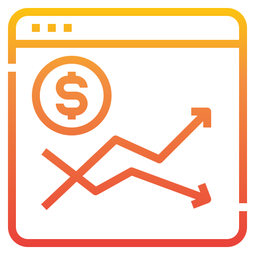 Stock market itim2101 Gradient icon