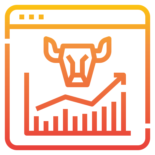 Bull market itim2101 Gradient icon