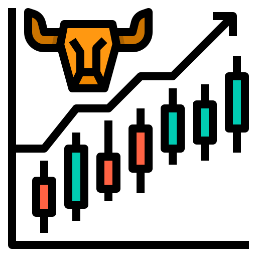 Bull market itim2101 Lineal Color icon