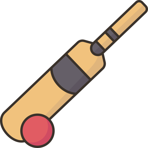 Cricket bat Amethys Design Lineal Color icon