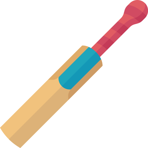 Cricket bat Amethys Design Flat icon
