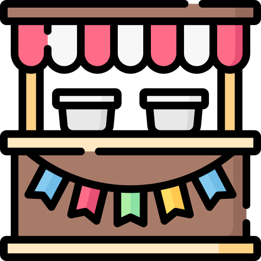 Food stand Special Lineal color icon