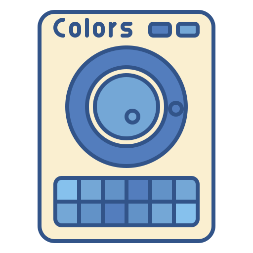 palette dei colori Generic color outline icona