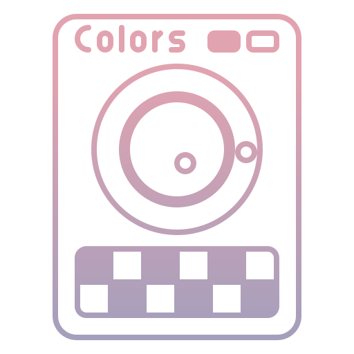 Color palette Generic gradient outline icon