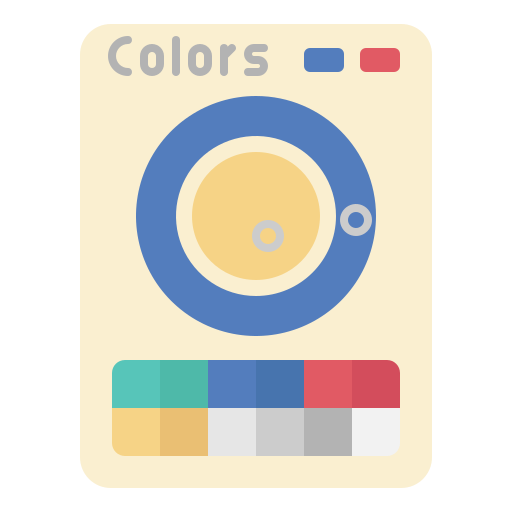 kleurenpalet Generic color fill icoon