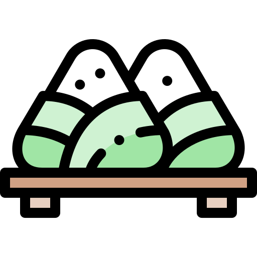Zongzi Detailed Rounded Lineal color icon