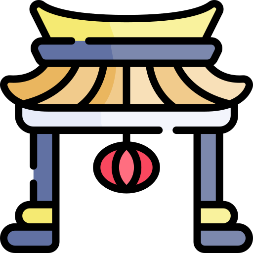 문 Kawaii Lineal color icon
