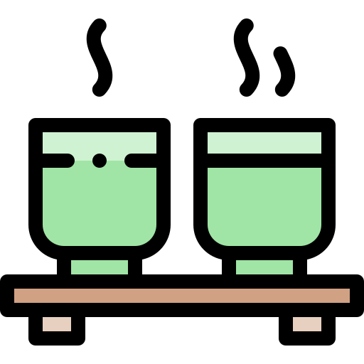 Tea Detailed Rounded Lineal color icon