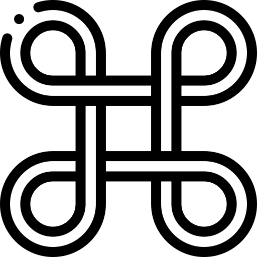 nouer Detailed Rounded Lineal Icône