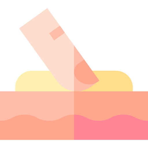 crème Basic Straight Flat Icône