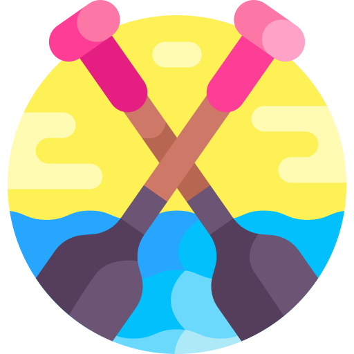 Paddle Detailed Flat Circular Flat icon